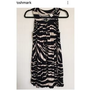 Norma Kamali Black And Ivory Top Size L